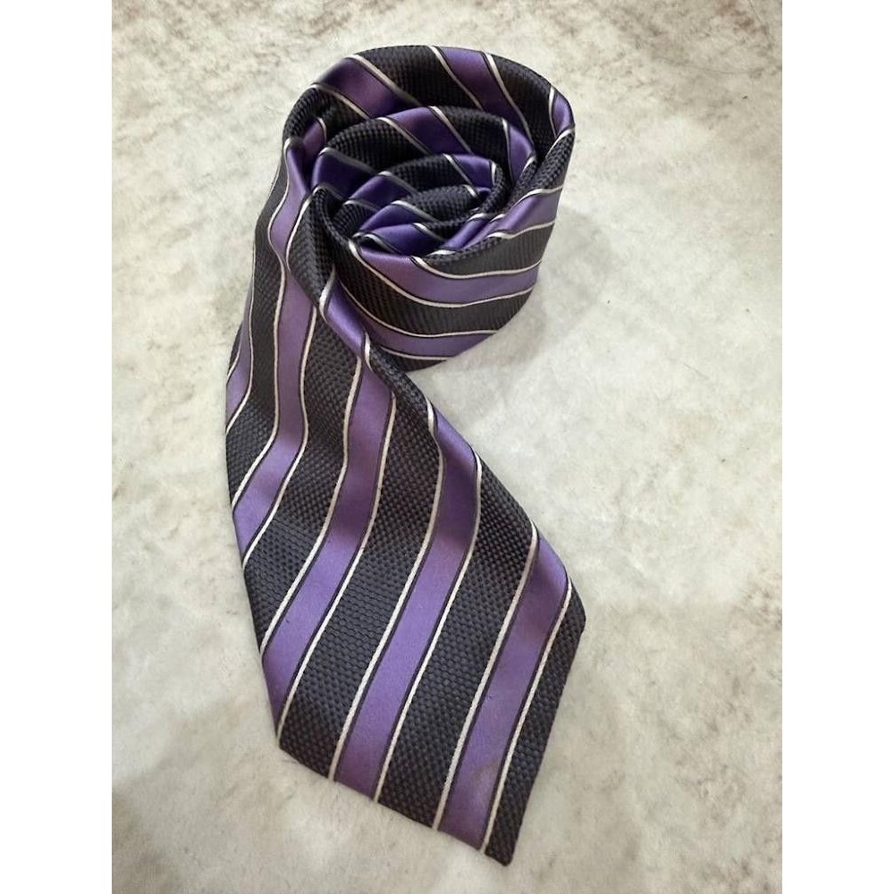Donald J. Trump Signature Collection Silk Tie Purple Striped